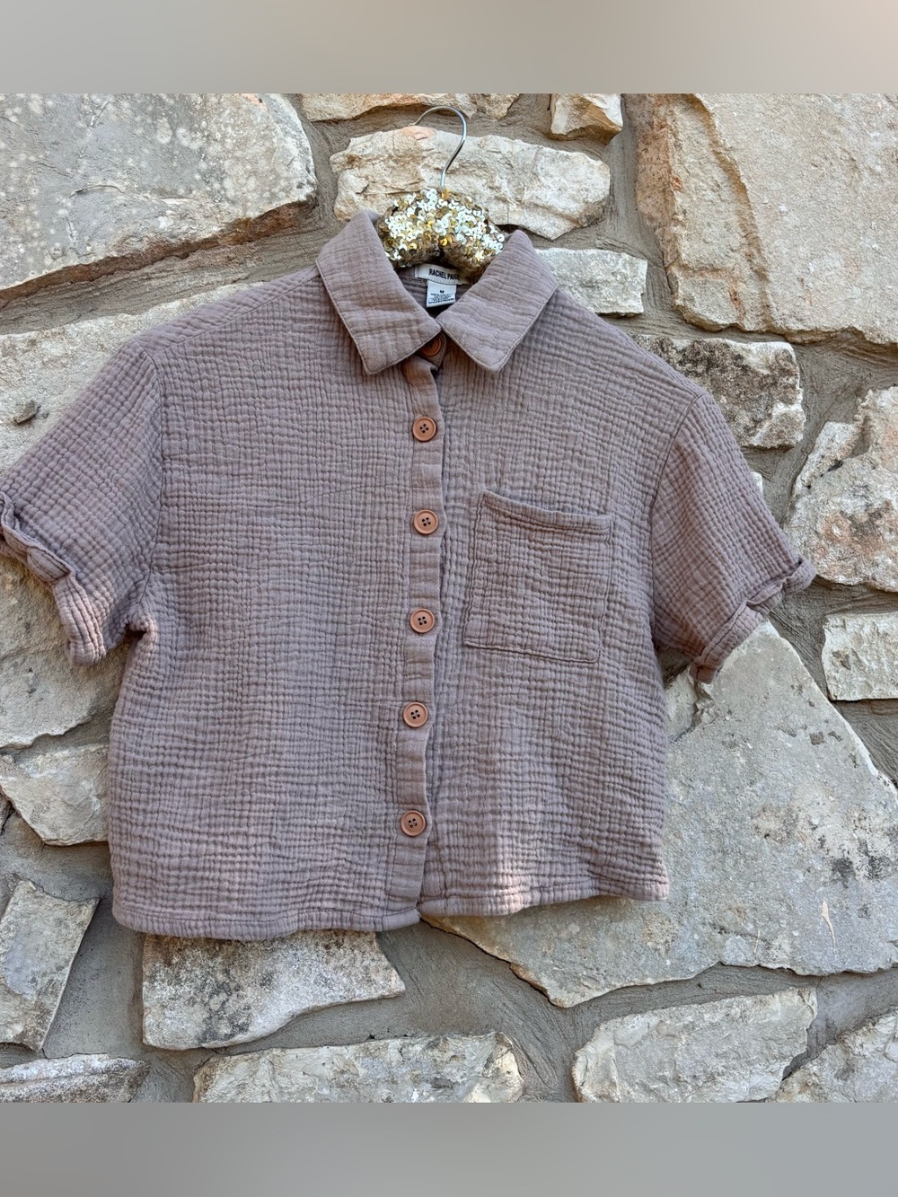 Rachel paige cropped button shown top size medium